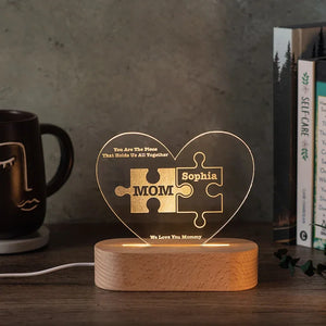 Personalized Mom Puzzle Night Light - GiftShire
