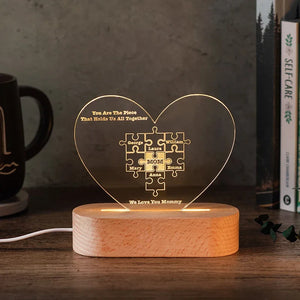 Personalized Mom Puzzle Night Light - GiftShire