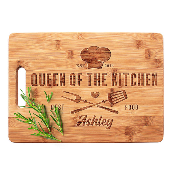 Queen of The Kitchen - Mom's Cutting Board - GiftShire