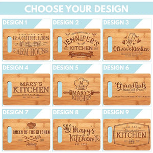 Queen of The Kitchen - Mom's Cutting Board - GiftShire