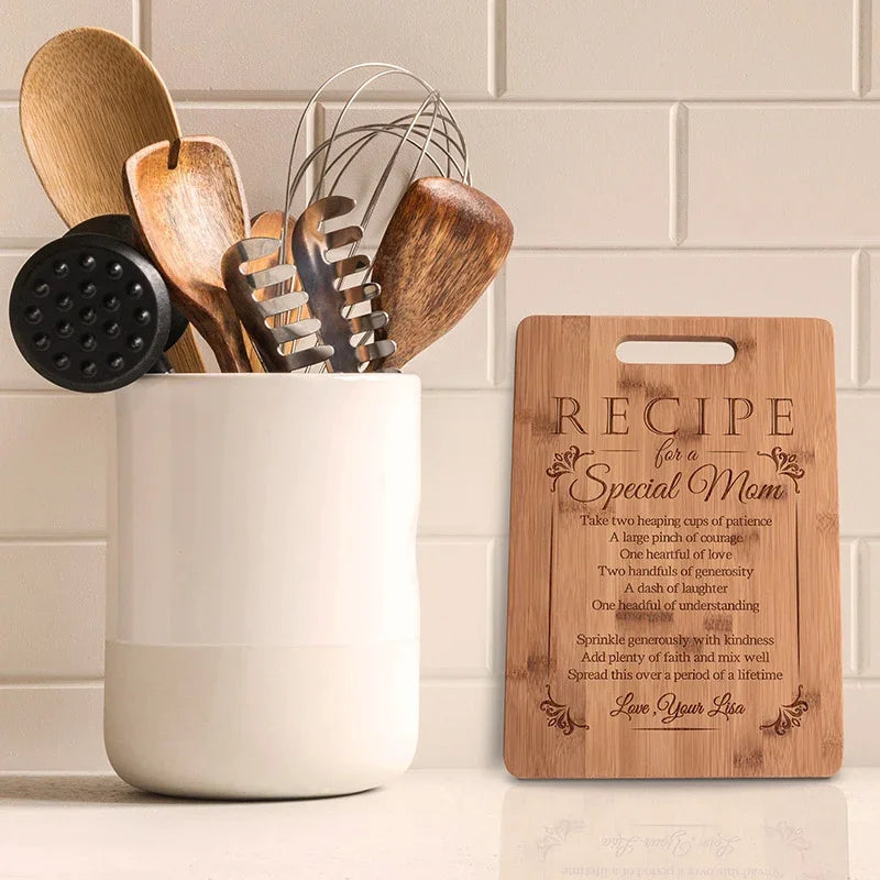 Recipe Engraved Cutting Board for Special Moms - GiftShire