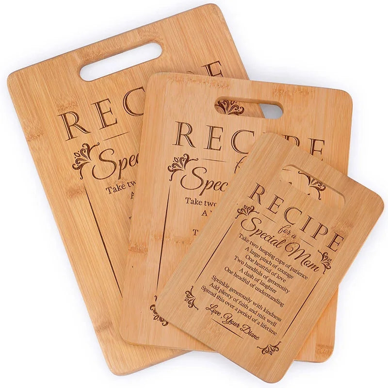 Recipe Engraved Cutting Board for Special Moms - GiftShire