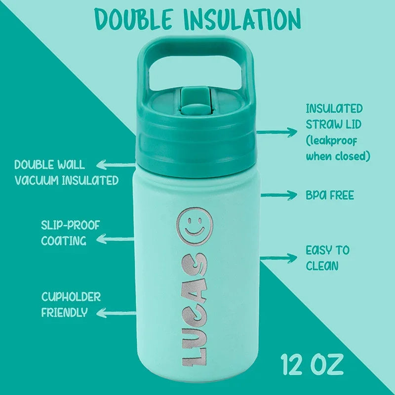 Reusable Kids Water Bottles 12 Oz & Personalized - GiftShire