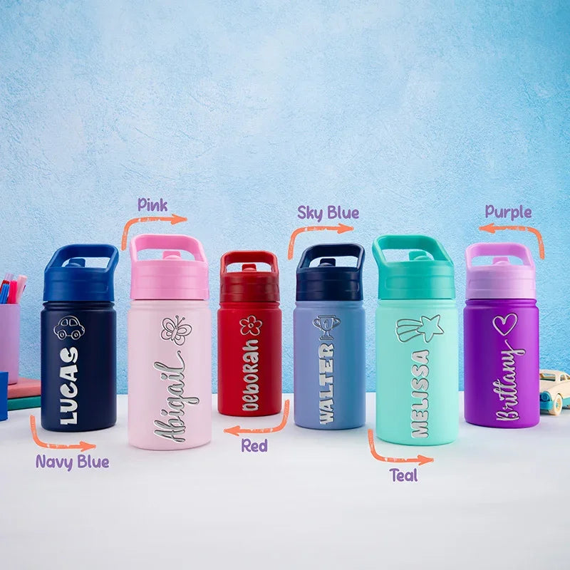 Reusable Kids Water Bottles 12 Oz & Personalized - GiftShire