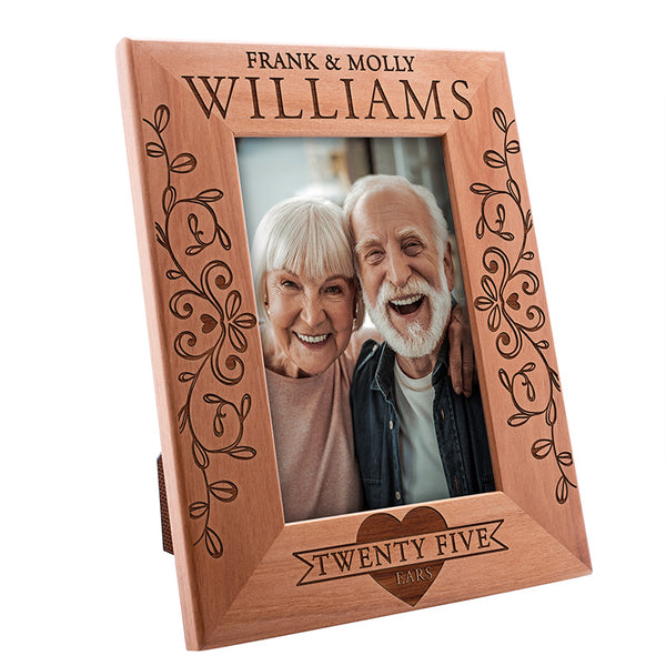 Romantic Anniversary Gifts for Married Couples – Wood Photo Frames