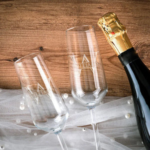 Romantic Matching Champagne Flutes for Couples - GiftShire