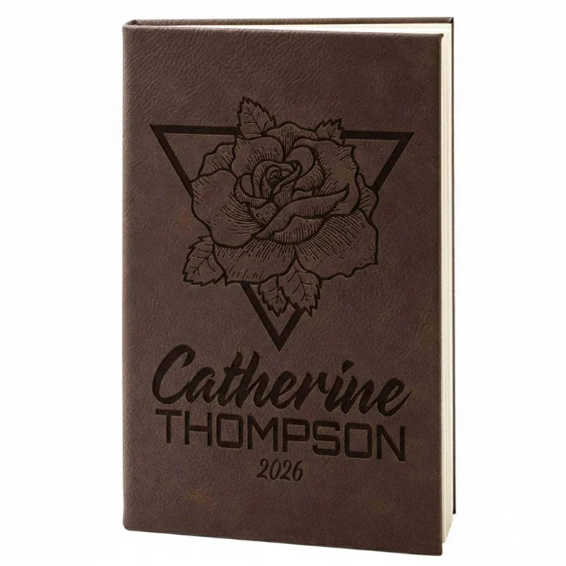 Personalized Notebook - Custom Leather Notebook, Gift for Her - GiftShire
