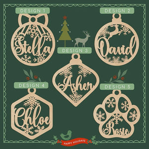 Shape Cut Christmas Ornament - GiftShire