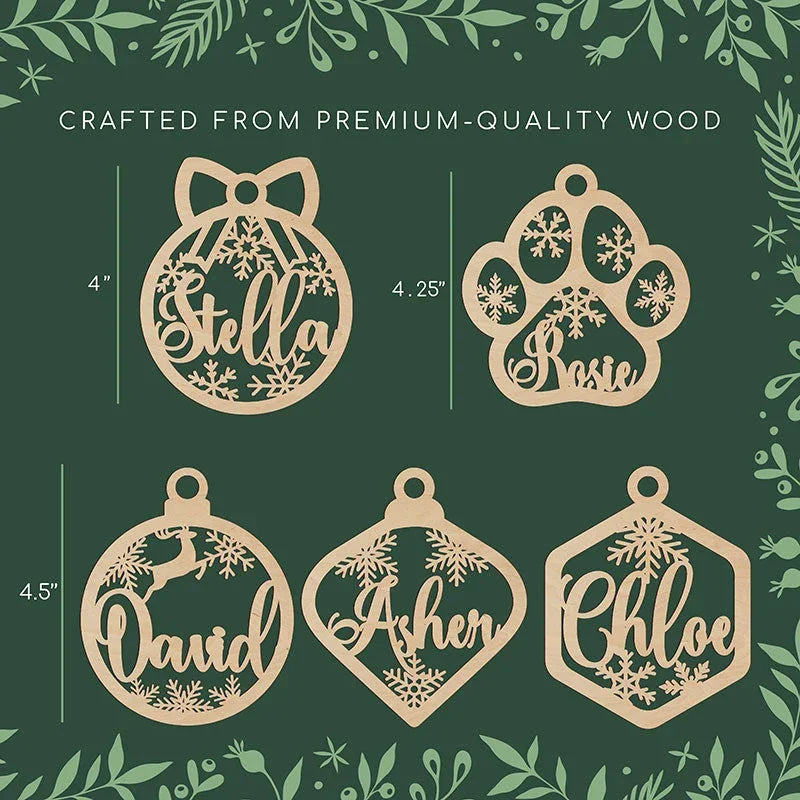 Shape Cut Christmas Ornament - GiftShire