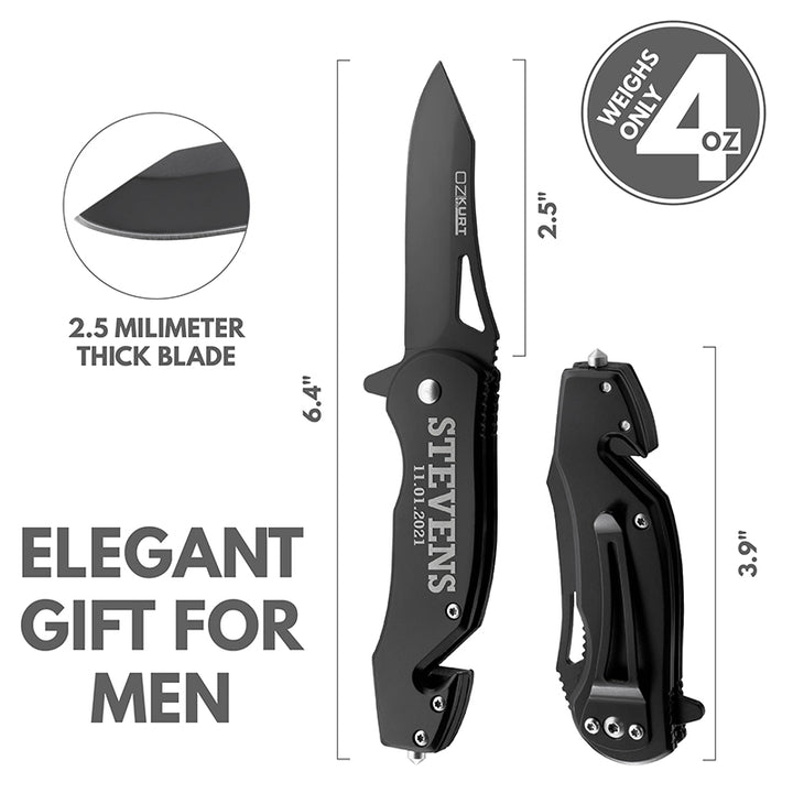 Small Black Knife - GiftShire