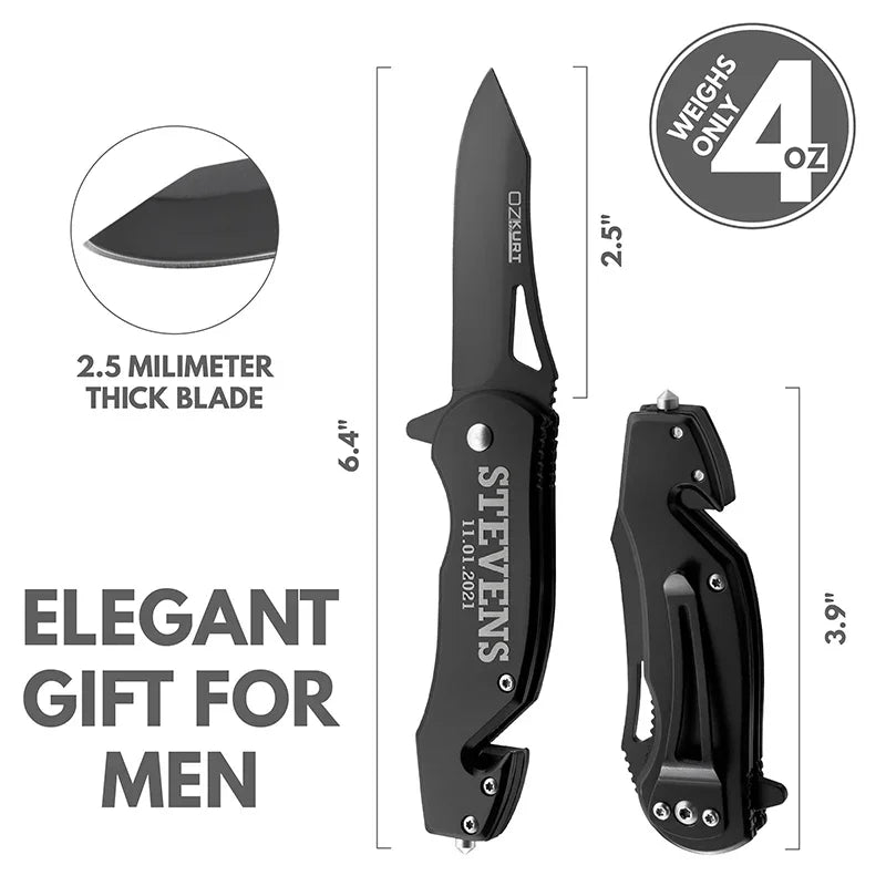 Small Black Knife - GiftShire