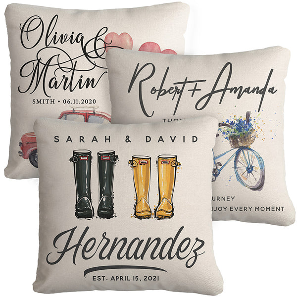 Soft Feeling Square Pillow - Custom Gift For Valentine's Day - GiftShire