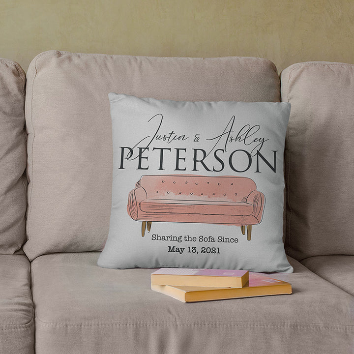 Soft Feeling Square Pillow - Custom Gift For Valentine's Day - GiftShire