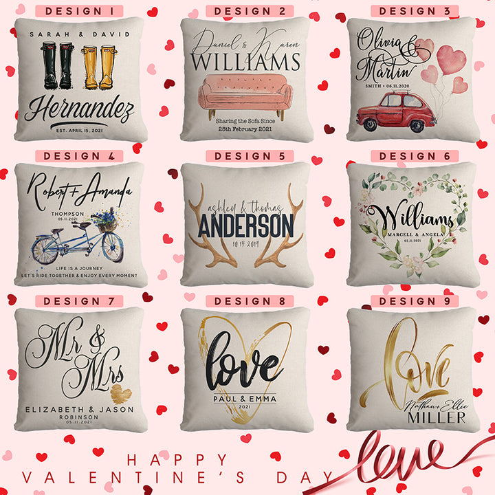 Soft Feeling Square Pillow - Custom Gift For Valentine's Day - GiftShire