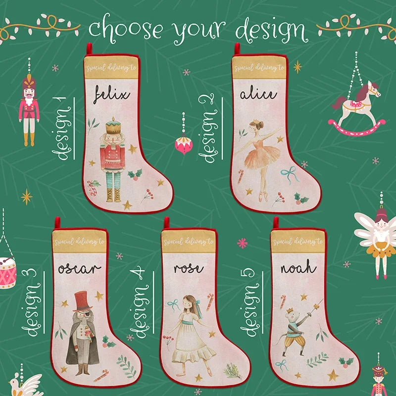 Special Delivery Nutcracker Christmas Stockings for Kids - GiftShire