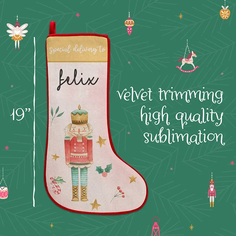 Special Delivery Nutcracker Christmas Stockings for Kids - GiftShire