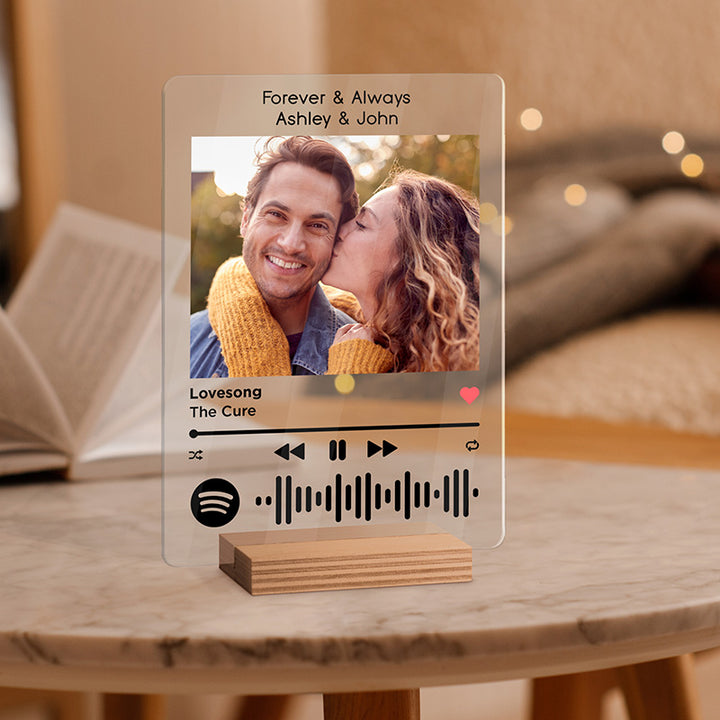 Spotify Plaque Music Player Picture Frame for Couples - GiftShire