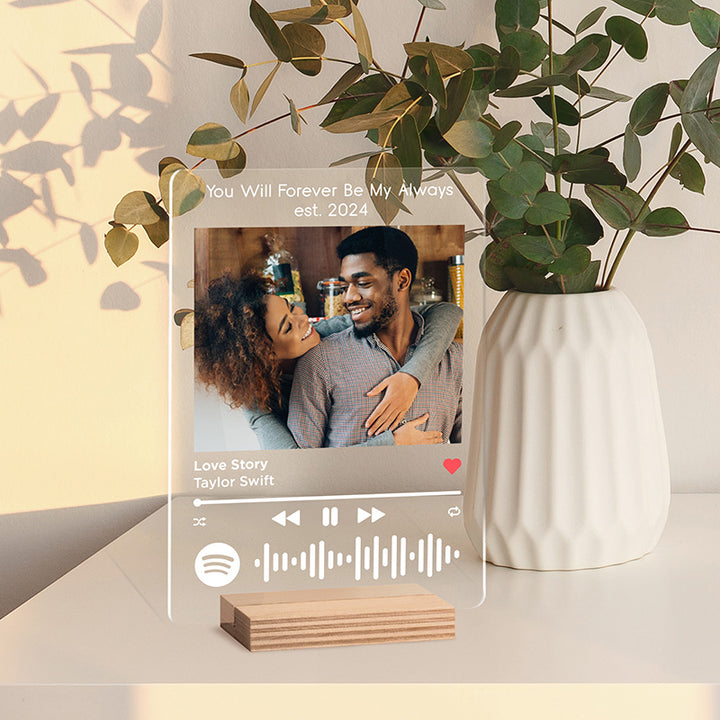 Spotify Plaque Music Player Picture Frame for Couples - GiftShire
