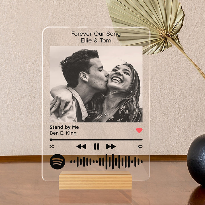 Spotify Plaque Music Player Picture Frame for Couples - GiftShire