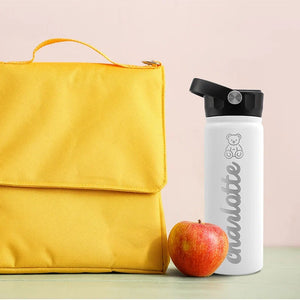 Stainless Steel Personalized Water Bottle for School Kids - GiftShire