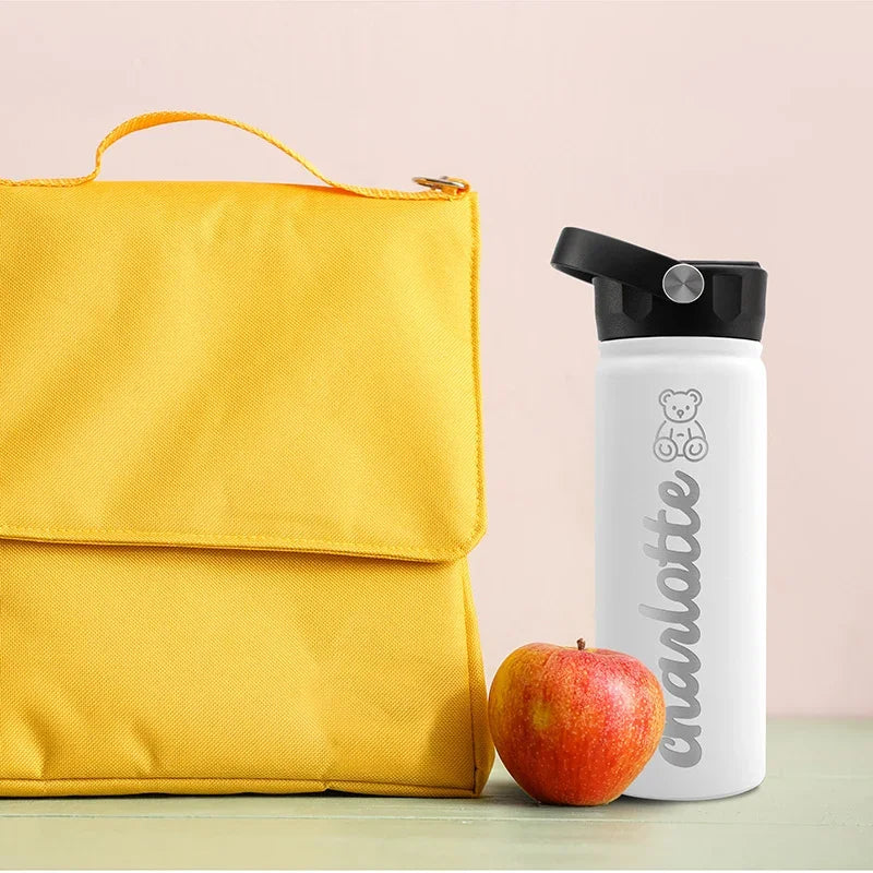 Stainless Steel Personalized Water Bottle for School Kids - GiftShire