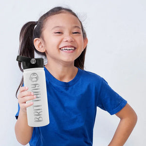 Stainless Steel Personalized Water Bottle for School Kids - GiftShire