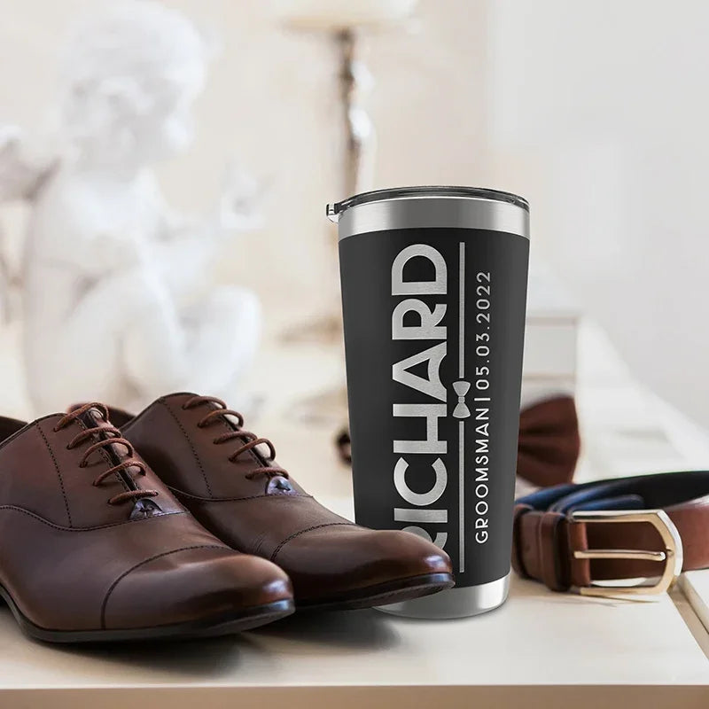 Standout Groomsmen Gift - Custom Engraved Tumbler - GiftShire
