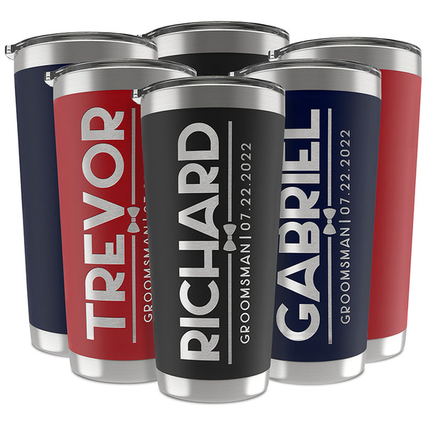 Standout Groomsmen Gift - Custom Engraved Tumbler - GiftShire