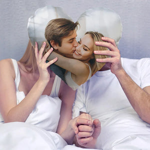 Sublimation Print - Photo on Customized Heart Pillow - GiftShire