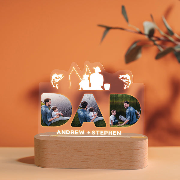 Super Dad Gifts for Father’s Day – Photo Upload Night Light for DAD