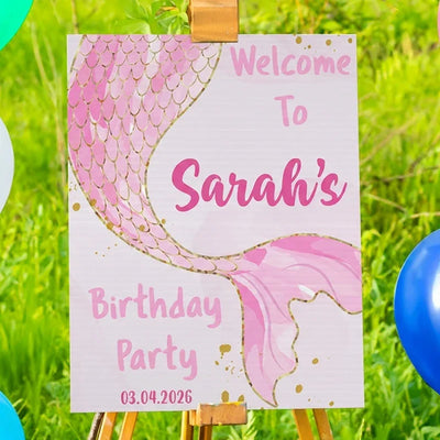 Teen's Birthday Welcome Sign with Name