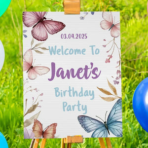 Teen's Birthday Welcome Sign with Name - GiftShire