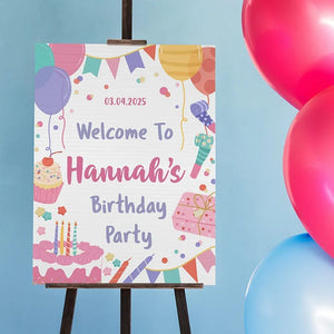 Teen's Birthday Welcome Sign with Name - GiftShire