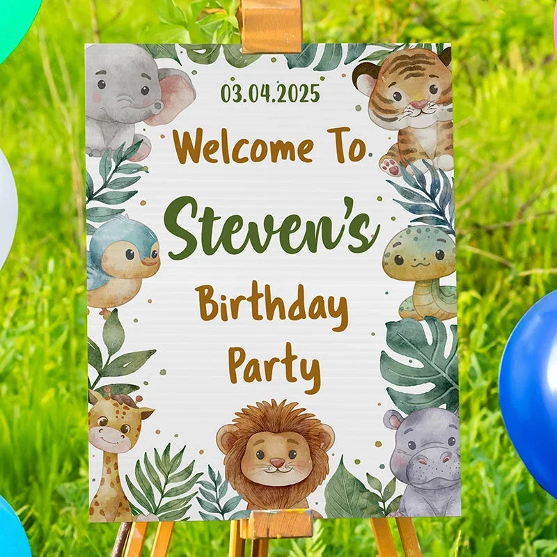 Teen's Birthday Welcome Sign with Name - GiftShire