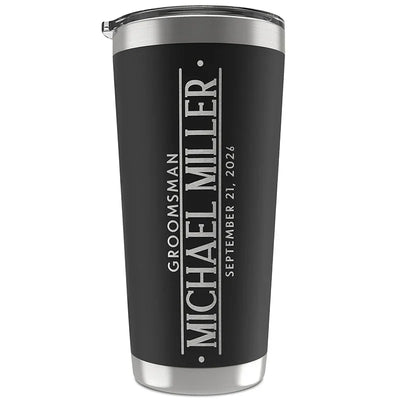 The Groomsmen Tumbler - Personalized Gift He'll Cherish - GiftShire