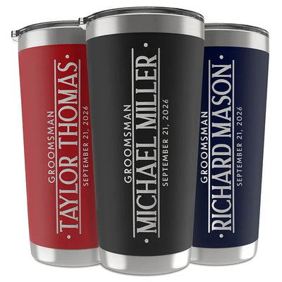 The Groomsmen Tumbler - Personalized Gift He'll Cherish - GiftShire