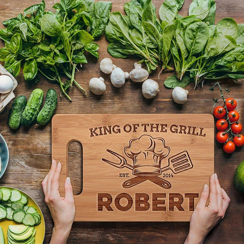 Thick Cutting Board for Dad's Kitchen - 1,5 Inches - GiftShire