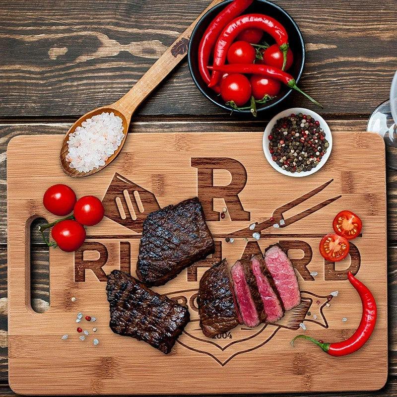 Thick Cutting Board for Dad's Kitchen - 1,5 Inches - GiftShire