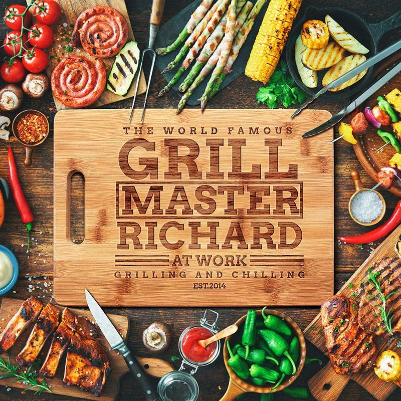 Thick Cutting Board for Dad's Kitchen - 1,5 Inches - GiftShire