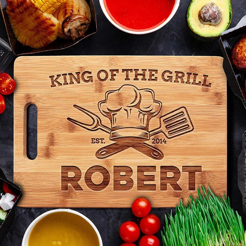 Thick Cutting Board for Dad's Kitchen - 1,5 Inches - GiftShire