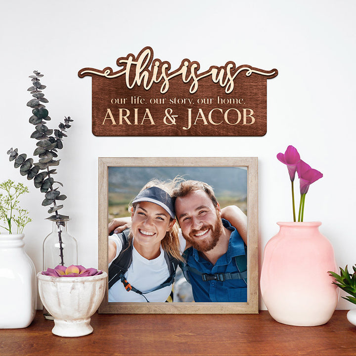 This Is Us Family Wall Sign With Names for Home Decor - GiftShire