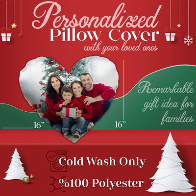 Transform Any photo Into a Heart Pillow - Custom Made In USA - GiftShire