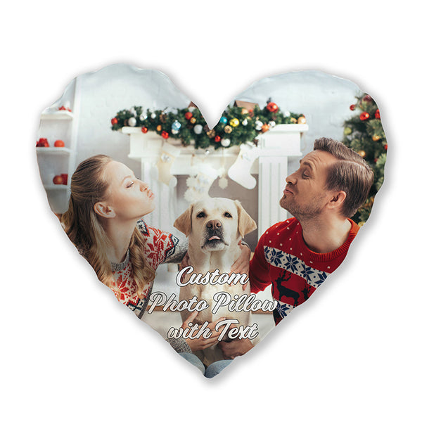 Transform Any photo Into a Heart Pillow - Custom Made In USA - GiftShire