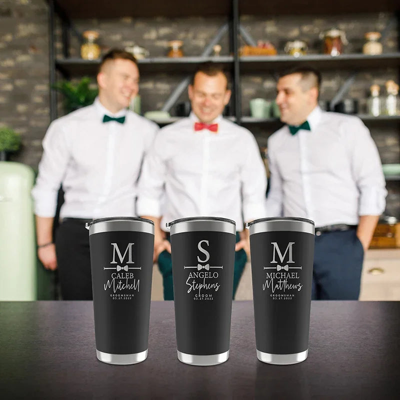 Uniquely Engraved 30 oz Tumbler for Your Groomsmen - GiftShire
