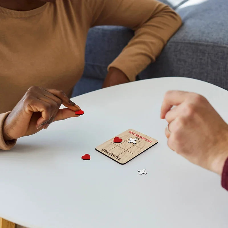 Valentine's Date Game Tic Tac Toe: Personalized Gift