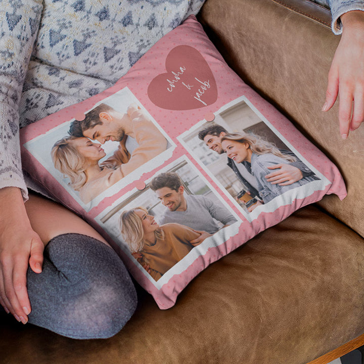 Valentine’s Photo Collage Pillowcase for Couples - GiftShire
