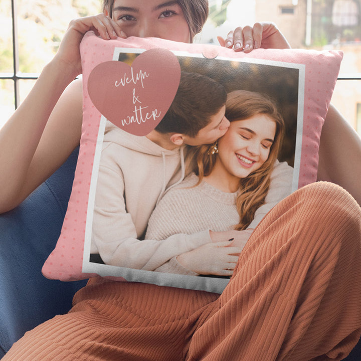 Valentine’s Photo Collage Pillowcase for Couples - GiftShire