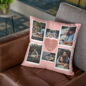Valentine’s Photo Collage Pillowcase for Couples - GiftShire