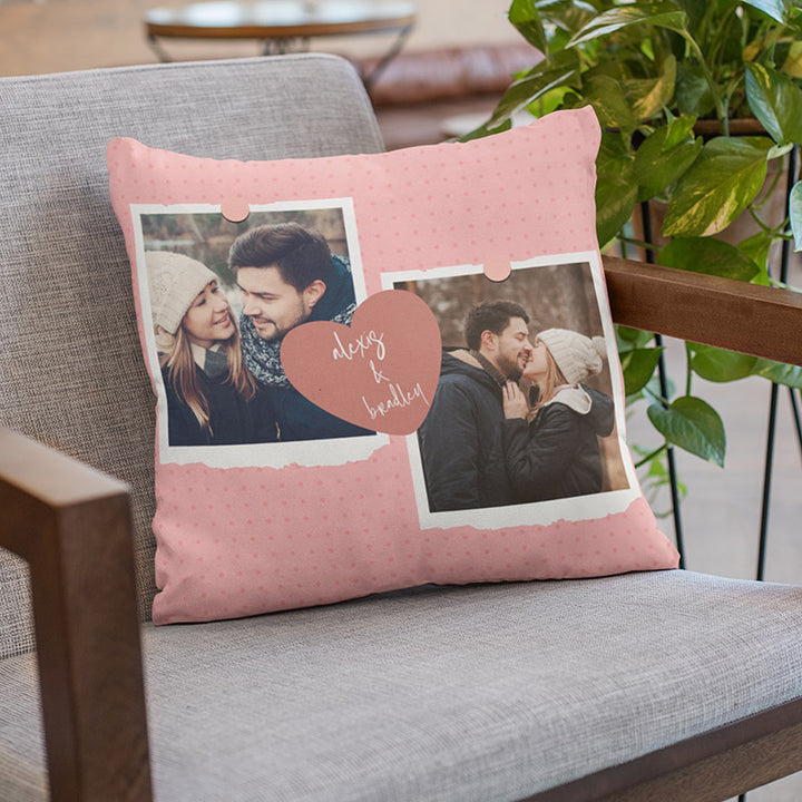 Valentine’s Photo Collage Pillowcase for Couples - GiftShire