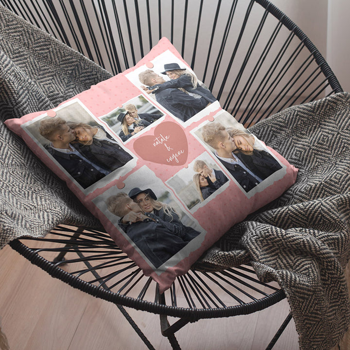 Valentine’s Photo Collage Pillowcase for Couples - GiftShire